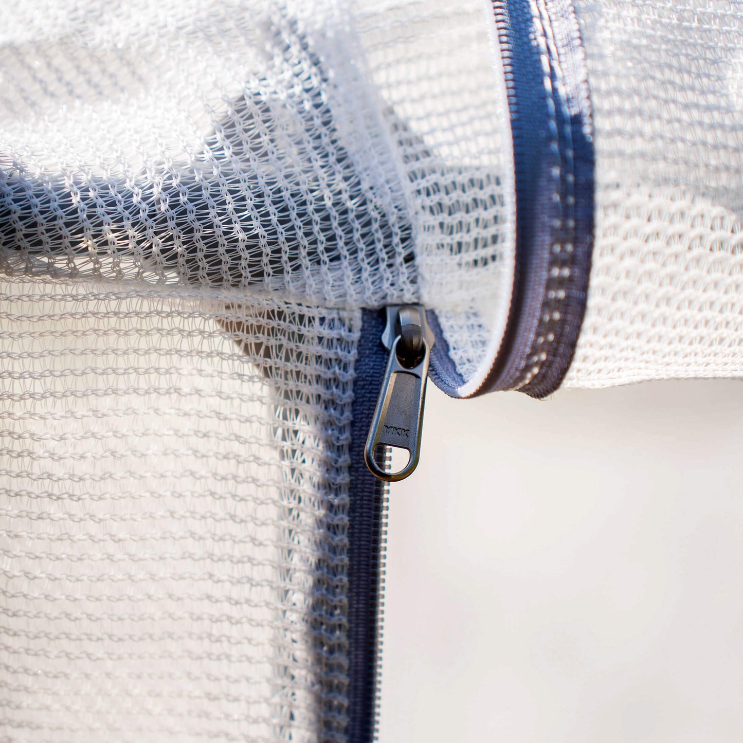 Expandable mesh cover system with ventilated panels and zippered access for protecting plants from pests and weather