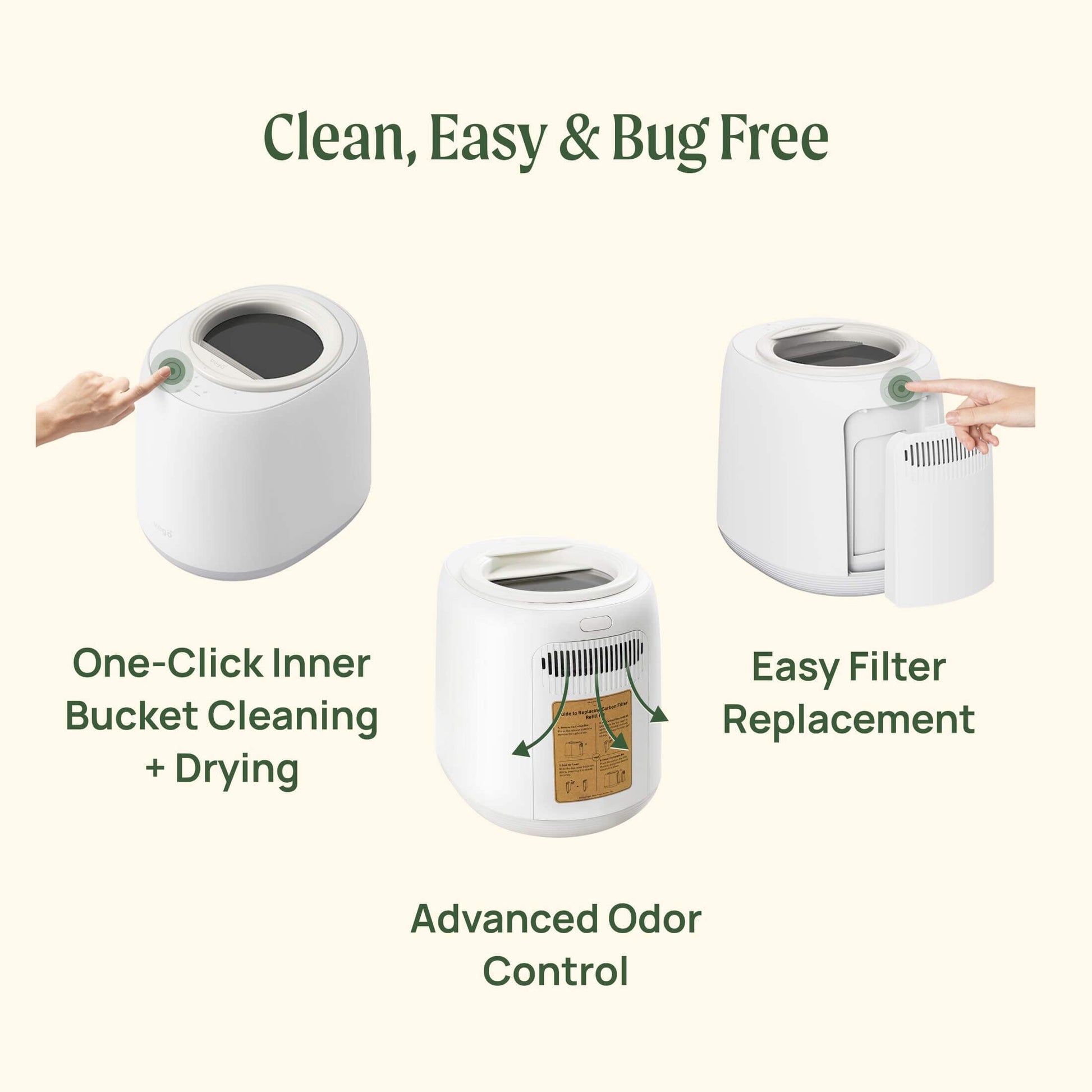 Compact stainless steel countertop compost bin with swing lid and charcoal filter for kitchen scraps